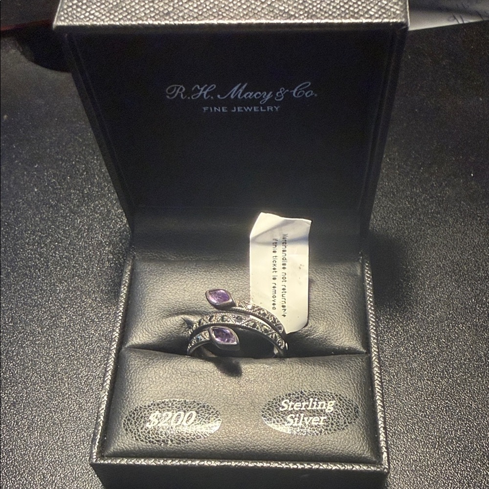 Sterling Silver Amethyst/ Purple Ring